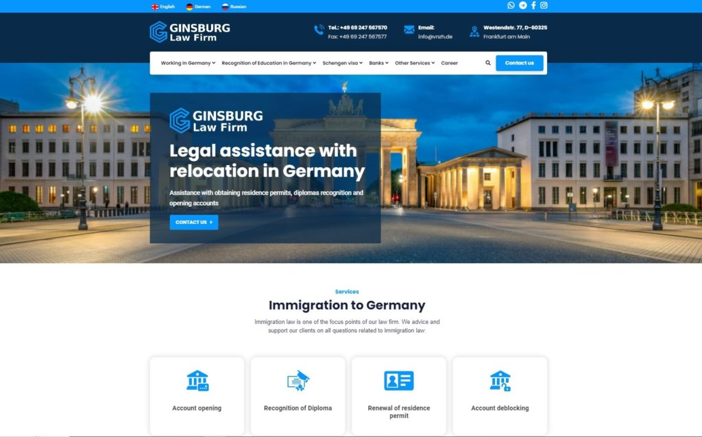 Создание сайтов в Германии. Продвижение, контекстная реклама